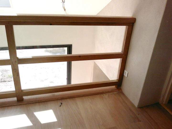 Garde-corps en bois vitré Mâcon