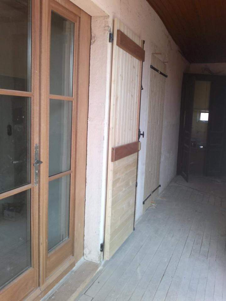 Porte vitrée à cadre bois Mâcon