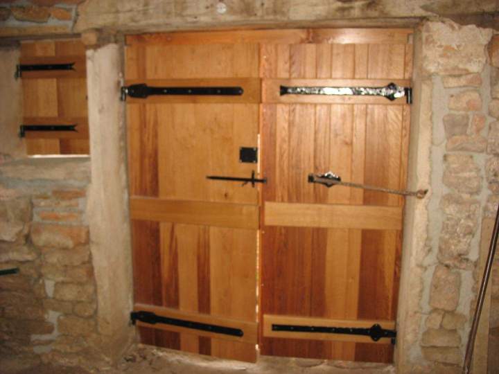 Porte double en bois massif Mâcon